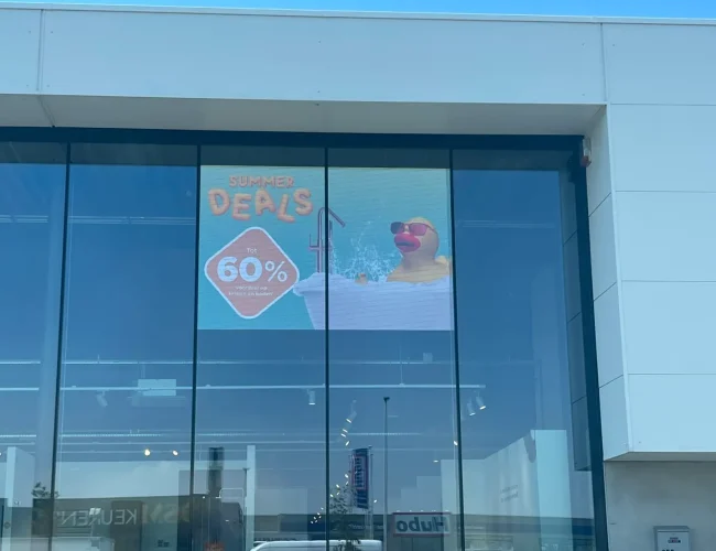 Vitrine ledscherm P3.91